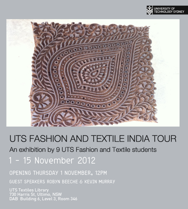 UTS Fashion and Textile India Tour Exhibition